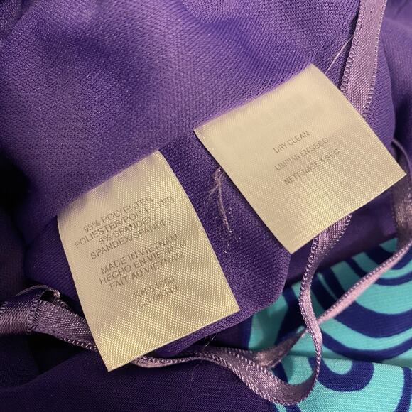 Jones New York Artsy Colorful Sheath Dress Ruched Elegant Event Evening Party 8 - Picture 6 of 10